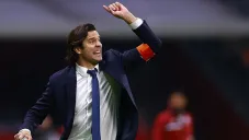 Santiago Solari en partido con el América