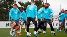 El capitán Merengue durante una práctica