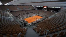 La cancha del Grand Slam de arcilla