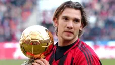 Shevchenko con el Balón de Oro