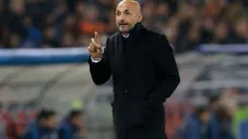 Spalletti, durante un partido de la Roma