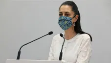 Claudia Sheinbaum en una conferencia de prensa