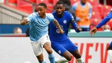 Acción en el Chelsea vs Manchester City