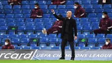 Zidane durante un partido con el Real Madrid