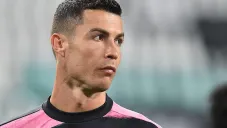 Cristiano Ronaldo durante un partido con Juventus