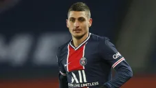 Marco Verratti durante un duelo con el PSG