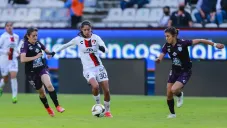 Alison González, delantera de Atlas, en acción