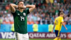 Javier Hernández en lamento con la Selección Mexicana