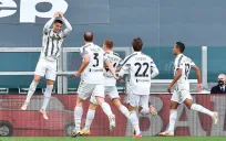 Cristiano Ronaldo festejando un gol a favor de la Juventus
