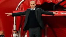 Zidane durante un duelo del Real Madrid en LaLiga