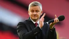 Solskajaer, en un partido con el United