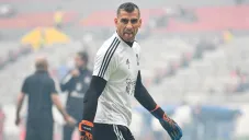 Nahuel Guzmán durante un partido con Tigres