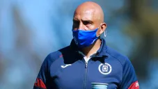 Conejo Pérez en entrenamiento con Cruz Azul