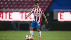 Fernando Beltrán en un partido con Chivas