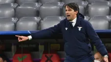 Simone Inzaghi durante su paso como DT de la Lazio