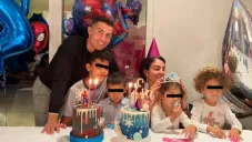 Cristiano Ronaldo con su familia