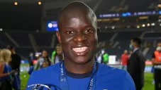 N'Golo Kante posa en la Final de la Champions League