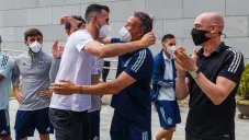 Luis Enrique le dio la bienvenida a Sergio Busquets