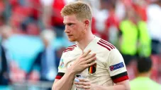 De Bruyne en partido con Bélgica