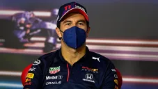 Checo Pérez, en conferencia de prensa