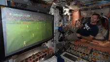 Pesquet vio el partido de Francia desde la EEI