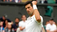 El serbio Novak Djokovic en acción