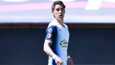 Chicote Calderón en un partido con las Chivas