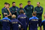 Jugadores de Italia durante un entrenamiento