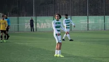 Joel Bustamante en acción con el Greuther Fürth