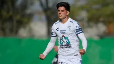 Bruce El-Mesmari durante un partido con Pachuca Sub 20
