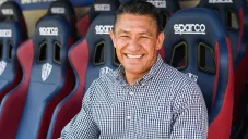 Nacho Ambriz tras su presentación con el Huesca