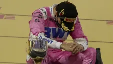 Sergio Pérez tras ganar el GP Sakhir