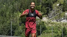 Van Dijk en entrenamiento
