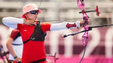 Aída Román durante su participación en Tokio 2020