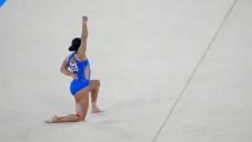 Alvarado al terminar su rutina