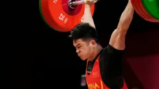 Shi Zhiyong en acción durante Tokio 2020