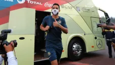 Luis Fuentes previo a un partido del América