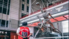 Ronaldinho en el United Center de los Chicago Bulls
