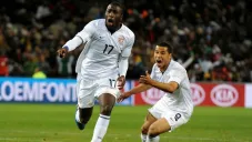 Jozy Altidore en festejo con Estados Unidos