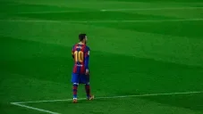 Lionel Messi con el Barcelona