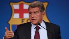 Joan Laporta en conferencia de prensa