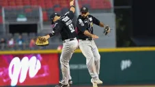 Jugadores de los Tigres en festejo