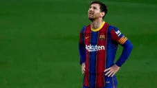 Lionel Messi en un partido del Barcelona