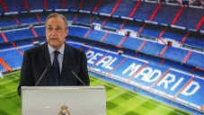 Florentino Pérez en el Santiago Bernabéu
