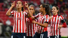 Chivas festeja su anotación ante Atlético de San Luis