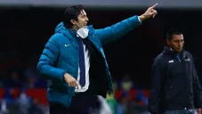 Solari, en un partido del América