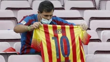 Aficionado con la playera de Messi