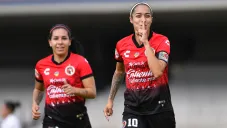 Renae Cuéllar, en festejo de gol