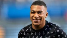 Kylian Mbappé durante entrenamiento con el PSG