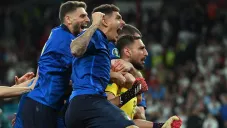Los jugadores italianos celebran el triunfo en la Final de Euro 2020